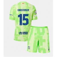 Barcelona Andreas Christensen #15 Tredjeställ Barn 2024-25 Korta ärmar (+ Korta byxor)